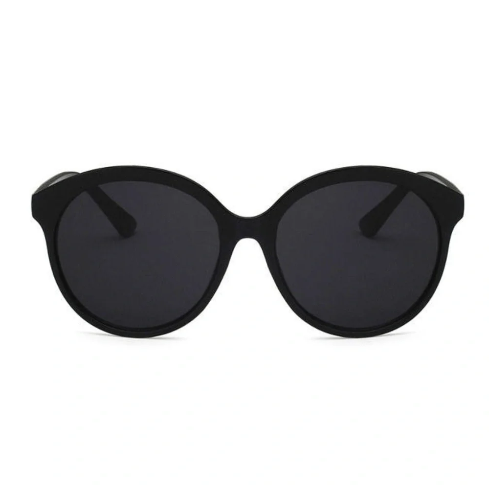 **FABIOLA* Black Retro Clear Lens Fashion Sunglasses